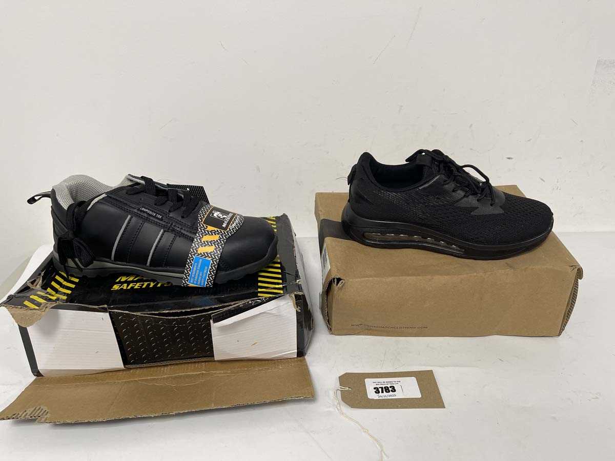 Lot 3783 - 2x Boxed pairs of trainers to include Maxsteel...
