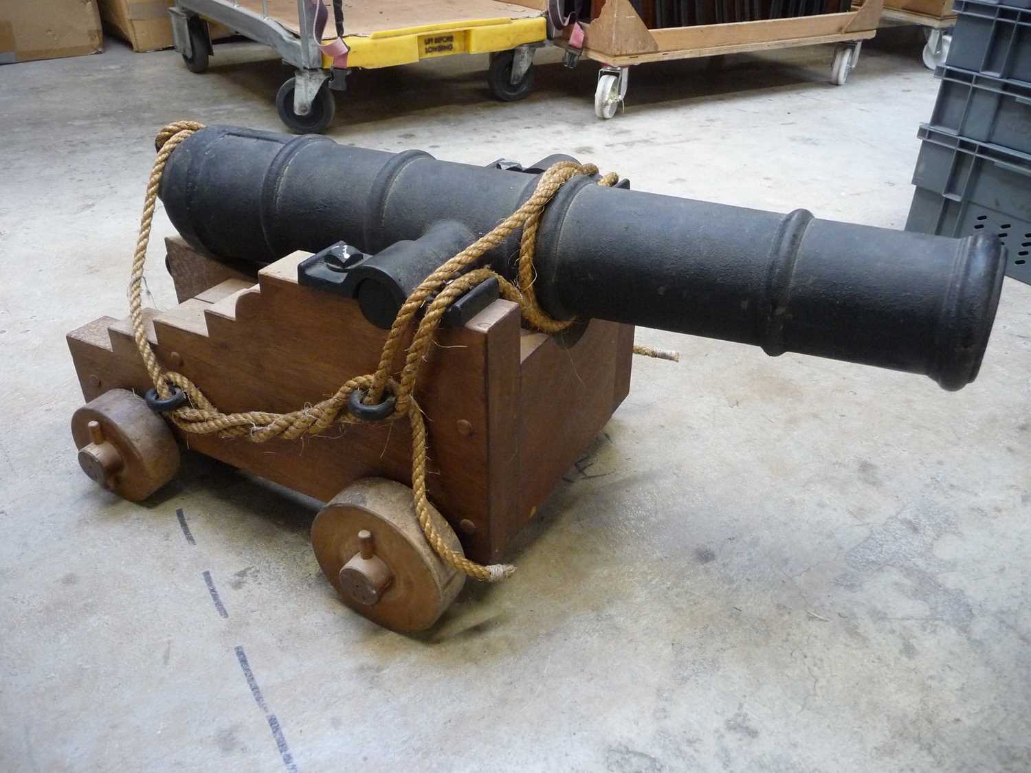 Lot 1497 - Reproduction 18th Century British Naval Cannon,...