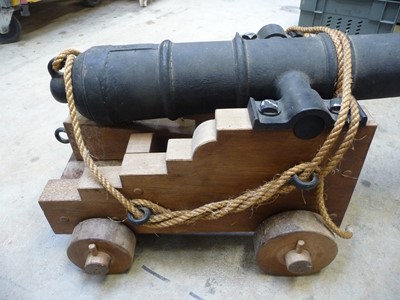Lot 1497 - Reproduction 18th Century British Naval Cannon,...