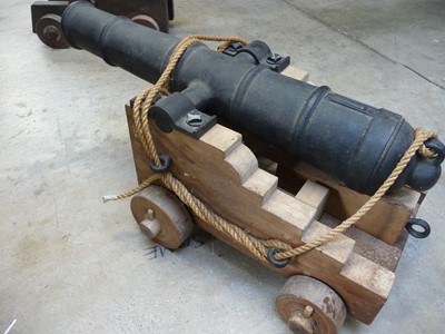 Lot 1497 - Reproduction 18th Century British Naval Cannon,...