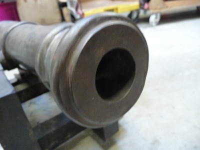 Lot 1499 - Reproduction Naval Cannon, 20 ins tapered...