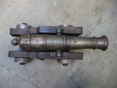 Lot 1499 - Reproduction Naval Cannon, 20 ins tapered...