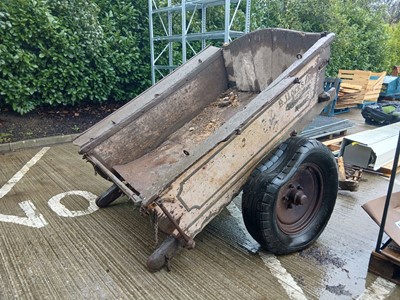 Lot 4144 - Vintage timber single axel agricultural...