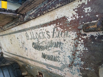 Lot 4144 - Vintage timber single axel agricultural...