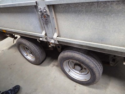 Lot 4147 - Ifor WIlliams twin axle 10ft x 5.5ft trailer...