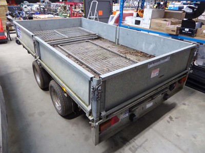 Lot 4147 - Ifor WIlliams twin axle 10ft x 5.5ft trailer...