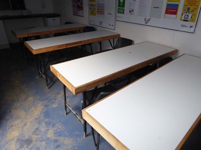 Lot 4011 - 32ft x 10ft blue corrugated steel site canteen...