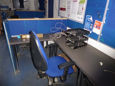 Lot 4012 - 32ft x 10ft blue corrugated steel site office...