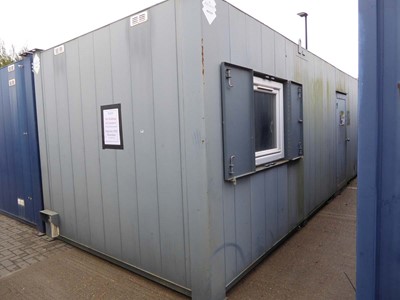 Lot 4013 - 32ft x 10ft Alsim Eco grey steel site canteen...