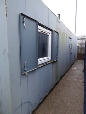 Lot 4013 - 32ft x 10ft Alsim Eco grey steel site canteen...