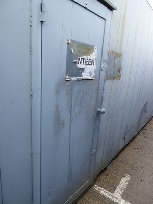 Lot 4013 - 32ft x 10ft Alsim Eco grey steel site canteen...