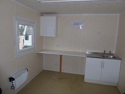 Lot 4013 - 32ft x 10ft Alsim Eco grey steel site canteen...