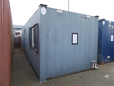 Lot 4015 - 32ft x 10ft Alsim Eco grey steel site canteen...