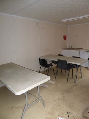 Lot 4015 - 32ft x 10ft Alsim Eco grey steel site canteen...