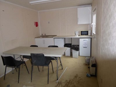 Lot 4015 - 32ft x 10ft Alsim Eco grey steel site canteen...