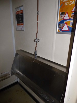 Lot 4017 - 24ft x 9ft Alsim Eco blue steel site toilet...