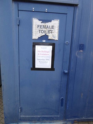 Lot 4017 - 24ft x 9ft Alsim Eco blue steel site toilet...