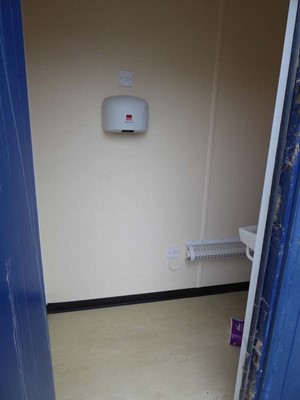 Lot 4017 - 24ft x 9ft Alsim Eco blue steel site toilet...