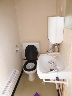 Lot 4017 - 24ft x 9ft Alsim Eco blue steel site toilet...