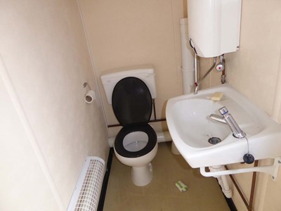 Lot 4017 - 24ft x 9ft Alsim Eco blue steel site toilet...