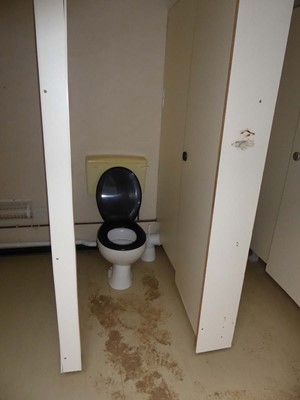 Lot 4017 - 24ft x 9ft Alsim Eco blue steel site toilet...