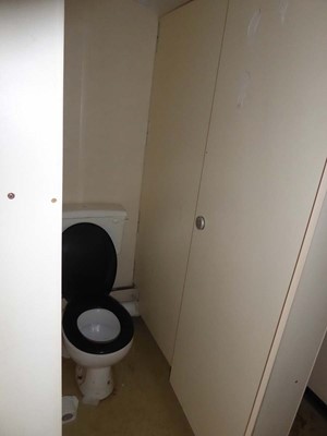 Lot 4018 - 24ft x 9ft Alsim Eco grey steel site toilet...