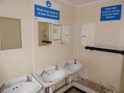 Lot 4018 - 24ft x 9ft Alsim Eco grey steel site toilet...