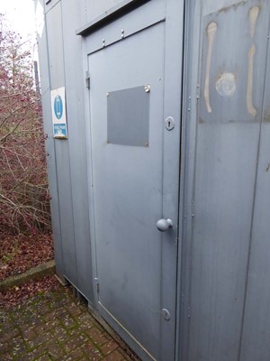 Lot 4018 - 24ft x 9ft Alsim Eco grey steel site toilet...