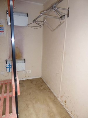 Lot 4018 - 24ft x 9ft Alsim Eco grey steel site toilet...