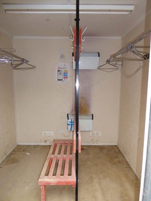 Lot 4018 - 24ft x 9ft Alsim Eco grey steel site toilet...