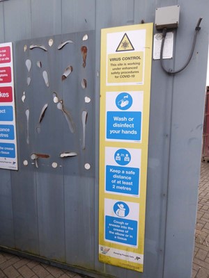 Lot 4018 - 24ft x 9ft Alsim Eco grey steel site toilet...