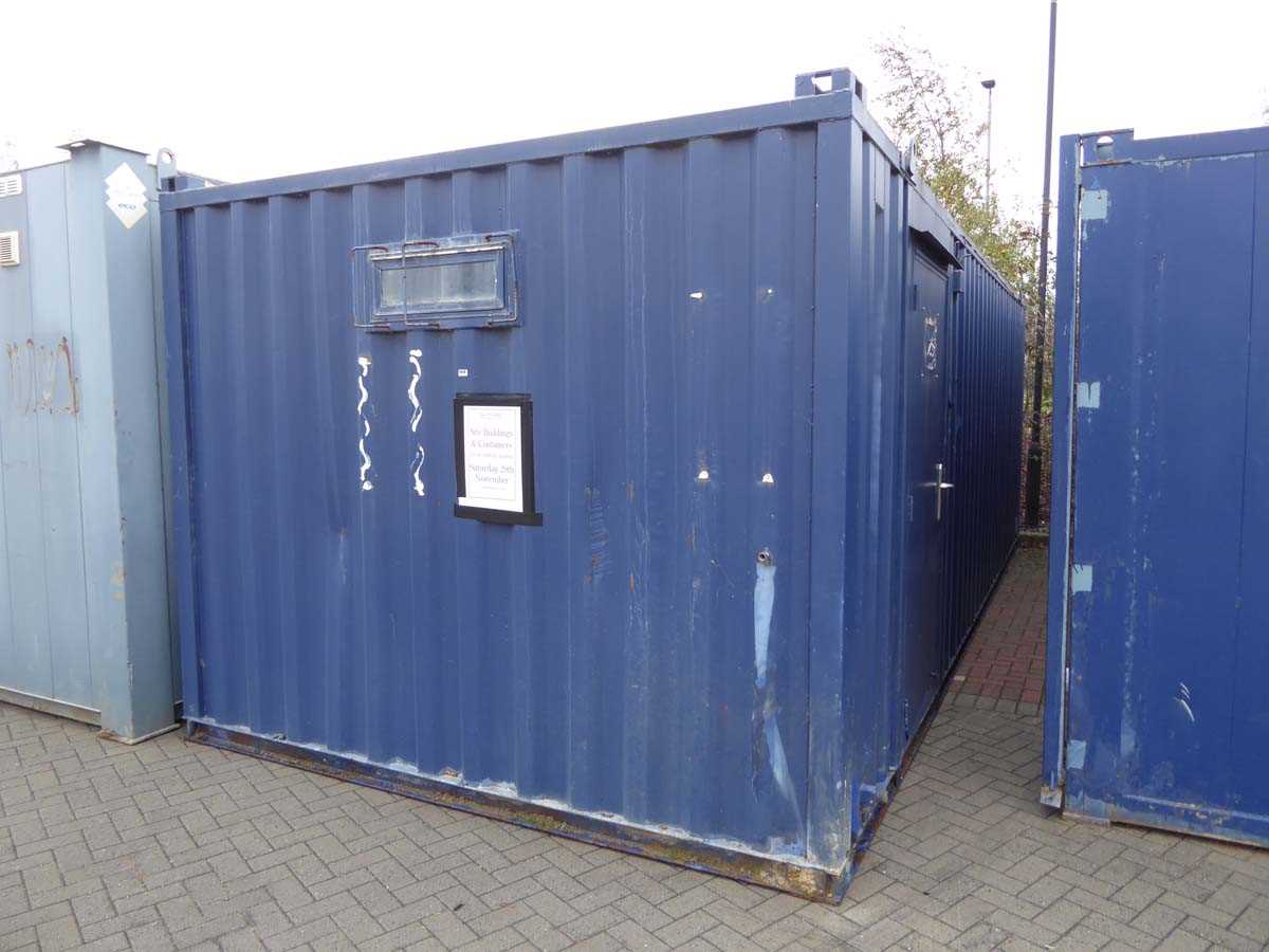 Lot 4020 - 24ft x 10ft blue corrugated steel drying room...