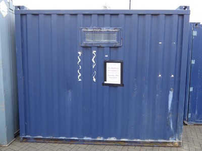 Lot 4020 - 24ft x 10ft blue corrugated steel drying room...