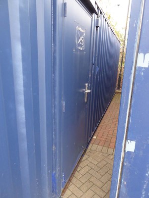 Lot 4020 - 24ft x 10ft blue corrugated steel drying room...