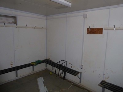 Lot 4020 - 24ft x 10ft blue corrugated steel drying room...