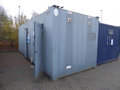 Lot 4021 - 24ft x 9ft Alsim Eco blue steel site toilet...