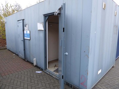 Lot 4021 - 24ft x 9ft Alsim Eco blue steel site toilet...