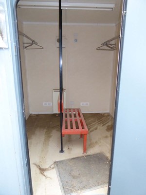 Lot 4021 - 24ft x 9ft Alsim Eco blue steel site toilet...