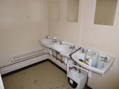 Lot 4021 - 24ft x 9ft Alsim Eco blue steel site toilet...