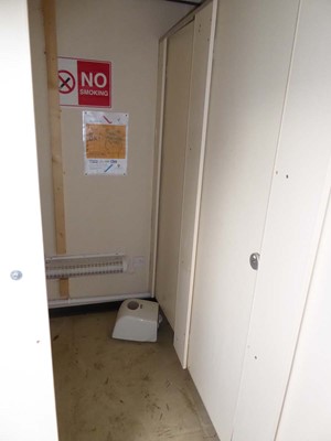 Lot 4021 - 24ft x 9ft Alsim Eco blue steel site toilet...