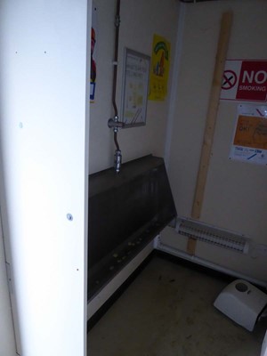 Lot 4021 - 24ft x 9ft Alsim Eco blue steel site toilet...