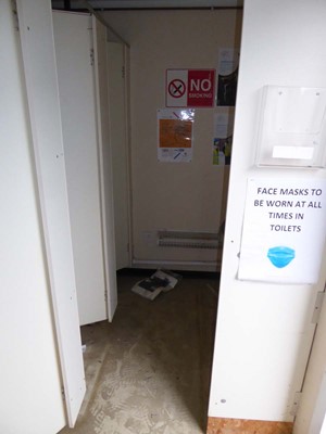 Lot 4022 - 24ft x 9ft Alsim Eco blue steel site toilet...