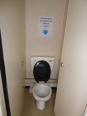 Lot 4022 - 24ft x 9ft Alsim Eco blue steel site toilet...