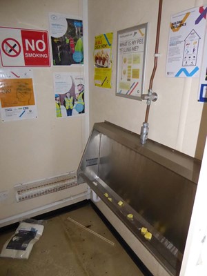 Lot 4022 - 24ft x 9ft Alsim Eco blue steel site toilet...