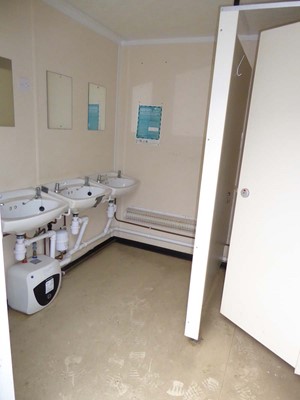 Lot 4022 - 24ft x 9ft Alsim Eco blue steel site toilet...