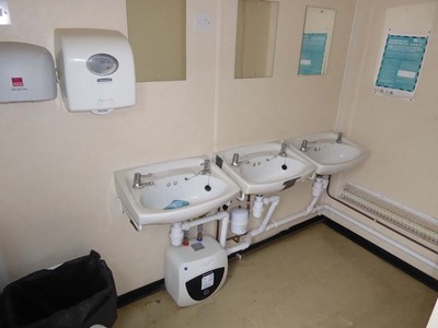 Lot 4022 - 24ft x 9ft Alsim Eco blue steel site toilet...