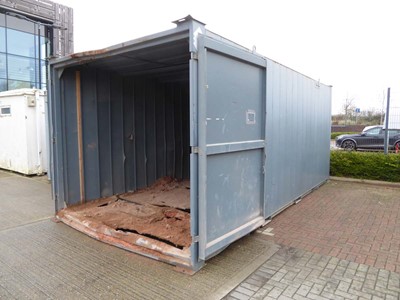 Lot 4023 - 20ft 6 inch x 10ft grey steel storage...