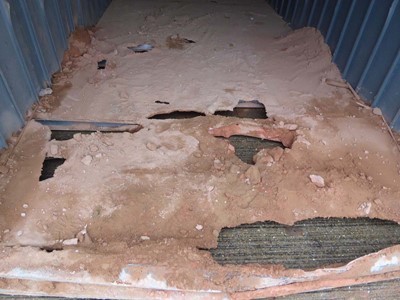 Lot 4023 - 20ft 6 inch x 10ft grey steel storage...