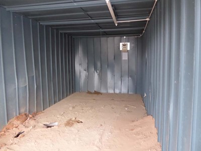 Lot 4023 - 20ft 6 inch x 10ft grey steel storage...