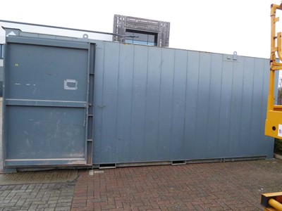 Lot 4023 - 20ft 6 inch x 10ft grey steel storage...